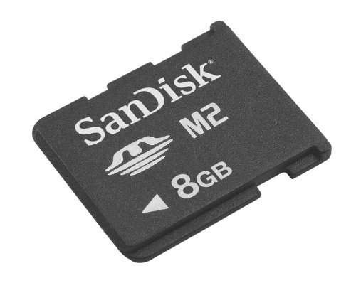 Sandisk 8GB Memory Stick Micro (M2) w/ Adapter (SDMSM2-8192-E11M, Retail Package)