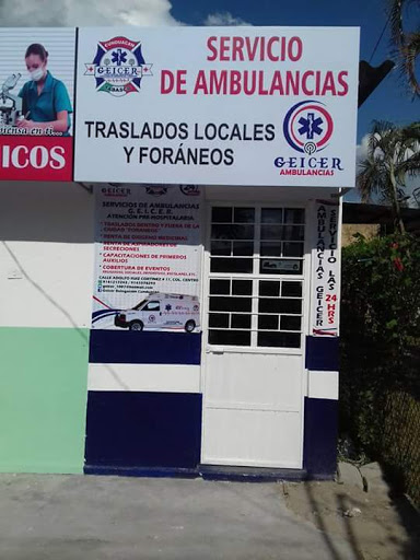 Ambulancias GEICER, 86690, Calle Ruiz Cortines 5, Centro, Cunduacán, Tab., México, Ambulancia | TAB