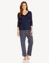 <br />Nautica Sleepwear Women's Two-Piece Knit Pajama Set
