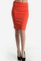 <br />82 Days Women'S Ponte Roma From Office Wear to Casual Above Knee Pencil Skirt - Solid