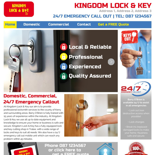 Kingdom Lock & Key Cutting Kerry Locksmith logo