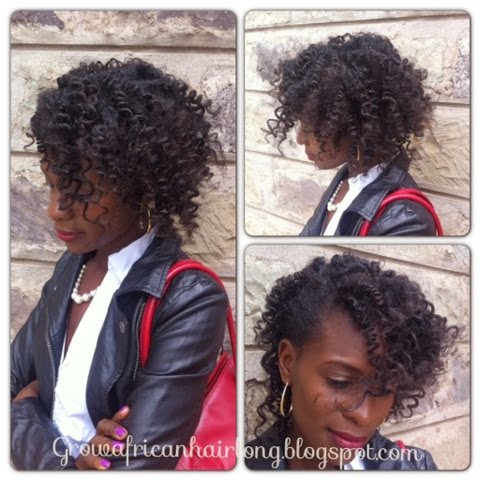 Hair Update Bantu Knot Out On Transitioning Hair Grow African