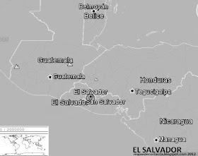 EL SALVADOR, blanco y negro, google earth