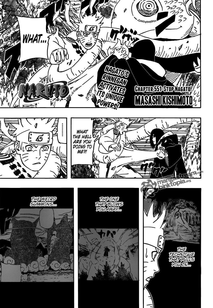 Naruto Shippuden Manga Chapter 551 - Image 01