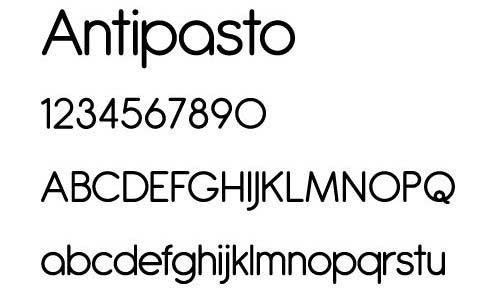 Antipasto Font 