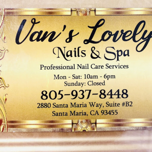 Van's Lovely Nails & Spa logo