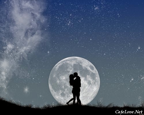 Hình ảnh đẹp đôi tình nhân lãng mạn trong đêm trăng Hình ảnh đẹp về đêm trăng tình yêu