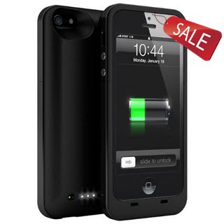 Maxboost Atomic Plus External Protective iPhone 5 Battery Case - Matte Black (built-in 3000mAh Long-Lasting Battery, Fits All Version of iPhone 5 including AT&T, Verizon, Sprint and T-mobile)