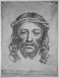 Claude Mellan Sudarium of Saint Veronica Jesus