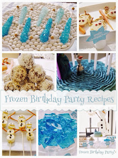 Frozen birthday party recipes, frozen party food ideas, frozen birthday party