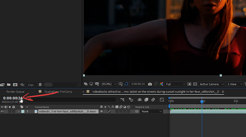 Change first timecode to 0 on animated analogy