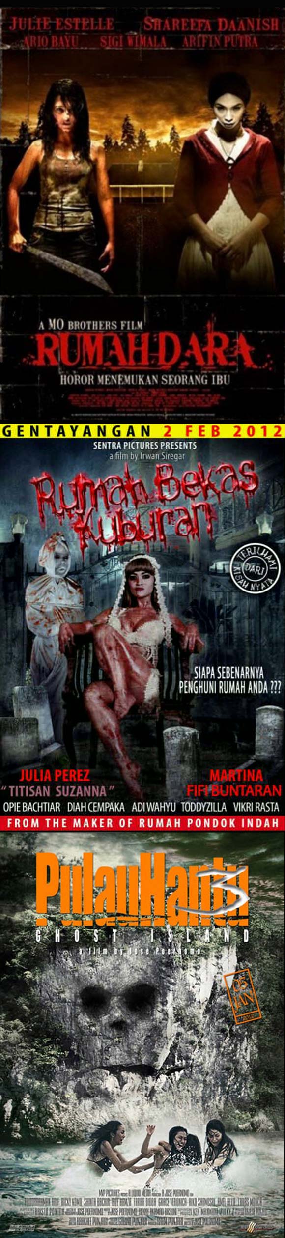 Koleksi Filem Poster Seram Indonesia Yang WTFBBQ (11 