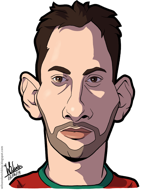 Cartoon caricature of Beto. Cartoon caricature of Beto.