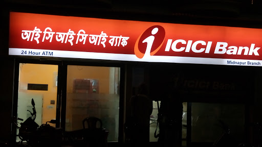 ICICI BANK ATM, Oasis Lodge, East Ave, Keranitola, Medinipur, West Bengal 721101, India, Savings_Bank, state WB