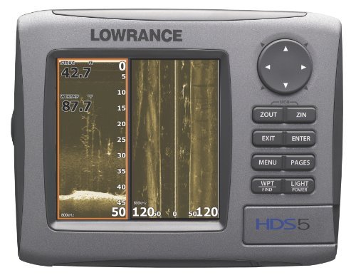 Lowrance HDS-5 5-Inch Waterproof Marine GPS and Chartplotter (Enhanced U.S. Basemap)