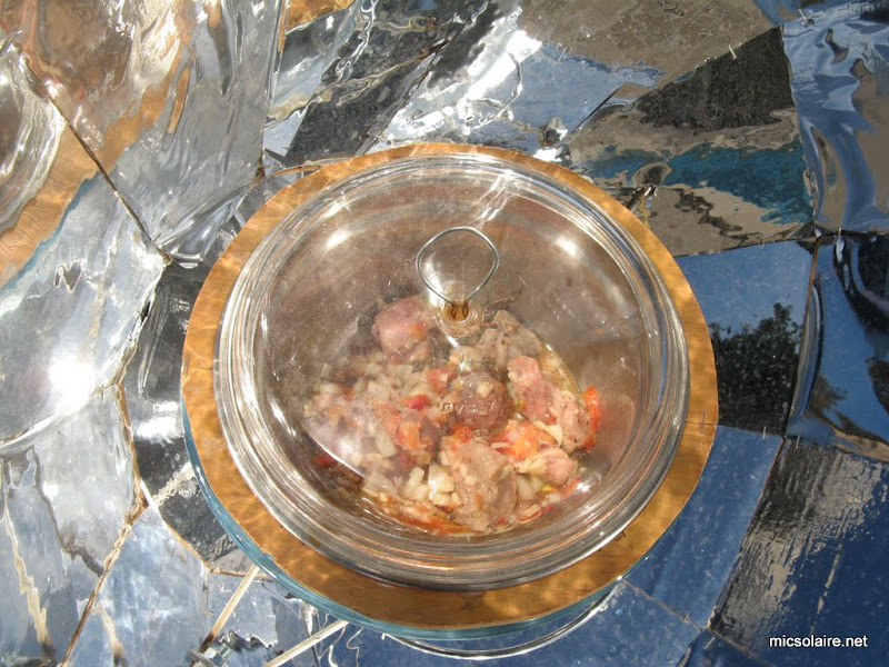 Sauté de porc carottes avec le Parvati solar cooker IMG_0006-5