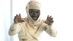 Young Black Man Wearing Mummy Costume High-Res Stock Video Footage - Getty  Images