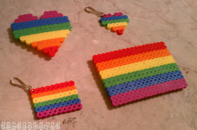 Rainbows Magnet and Key Chain Set by RAWRmonster