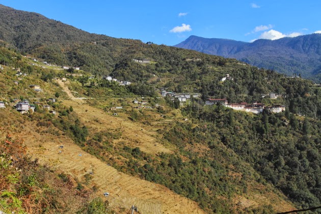 Trongsa Dzong and the Trongsa Landscape