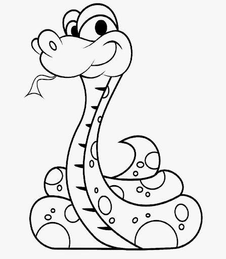 Garter Snake Coloring Pages 9