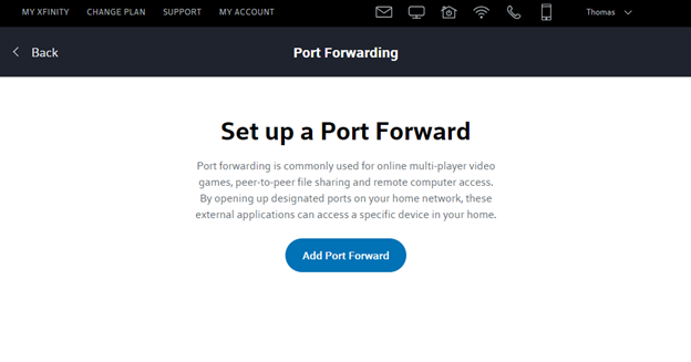 Minecraft server step 5 port forwarding