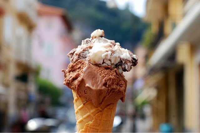 Italian gelato Sorrento, Italy