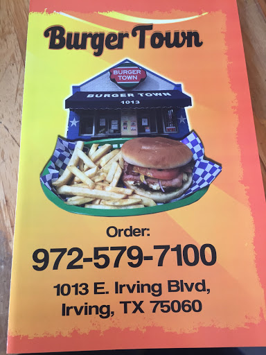 Hamburger Restaurant «Burger Town», reviews and photos, 1013 E Irving Blvd, Irving, TX 75060, USA