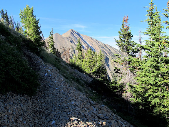 Traverse around the west side of North Peak