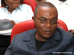 Jean Claude Baende, ex-gouverneur de la province de l’équateur le 18/03/2013 à Kinshasa, lors d’une audience à la cour suprême de justice. Radio Okapoi/Ph. John Bompengo