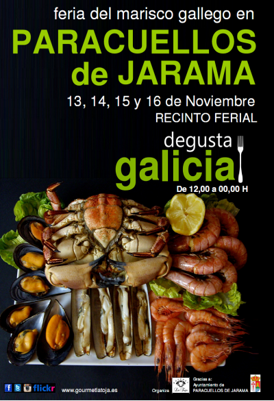 CARTEL PARACUELLOS DE JARAMA 2014 400x585 Feria del Marisco Gallego...