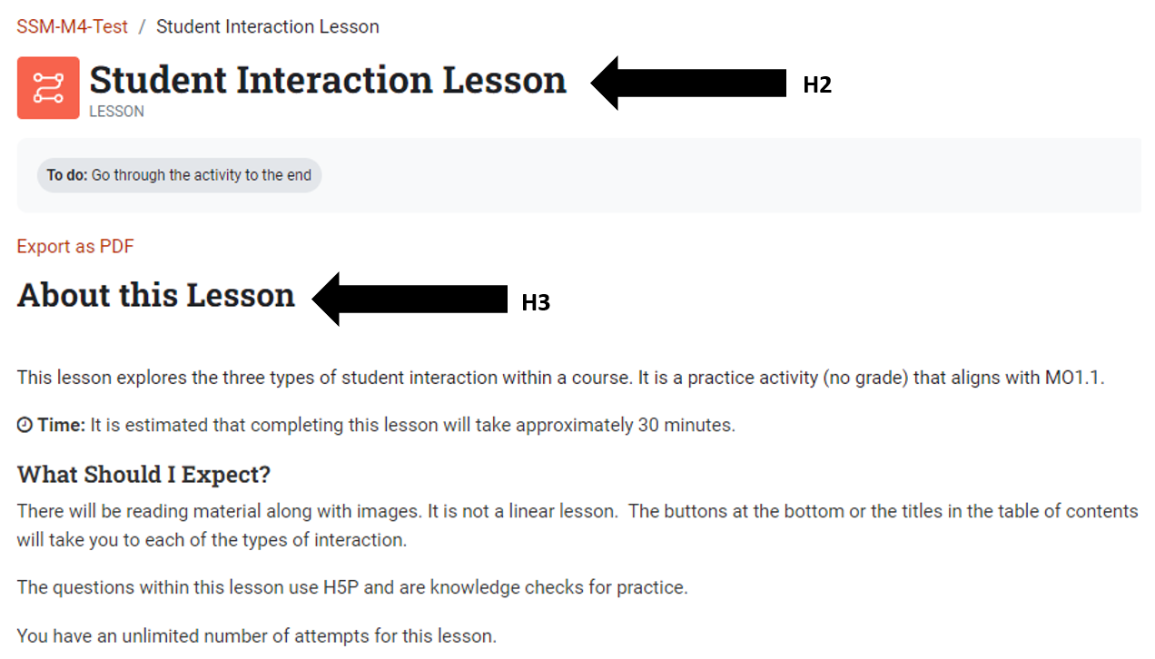 Lesson module - MoodleDocs