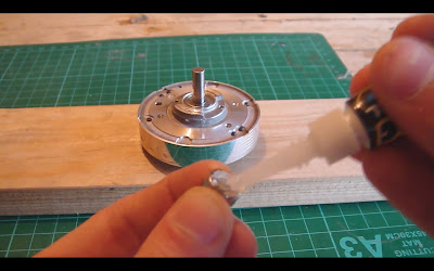 Glue the magnets into place