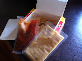 Ingredient sachets inside the Nachos to Go box