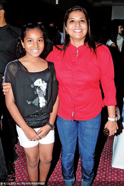 Diya and Sheeba Rohan during an audio launch event held in Kochi.