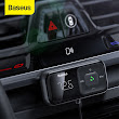 Bộ tẩu sạc đa năng trên xe hơi Baseus T Typed S-16 Wireless MP3 Car Charger (3.5mm, TF card, USB*2, LED screen, Hi-Fi sound quaility)