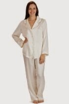 <br />Women's Classic 100% Pure Mulberry Silk Pajamas - Custom Gift Box