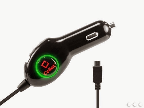  2.1A 2100mAh High Powered Micro USB/Extra USB Port Car Charger For Huawei Ascend W1 H883G (Net 10, Straighttalk) - PMICROU21