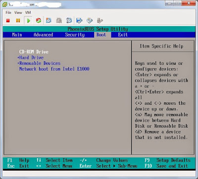 Subir fichero ISO de GParted a datastore VMware y aadir CD/DVD de arranque en la BIOS de la mquina virtual