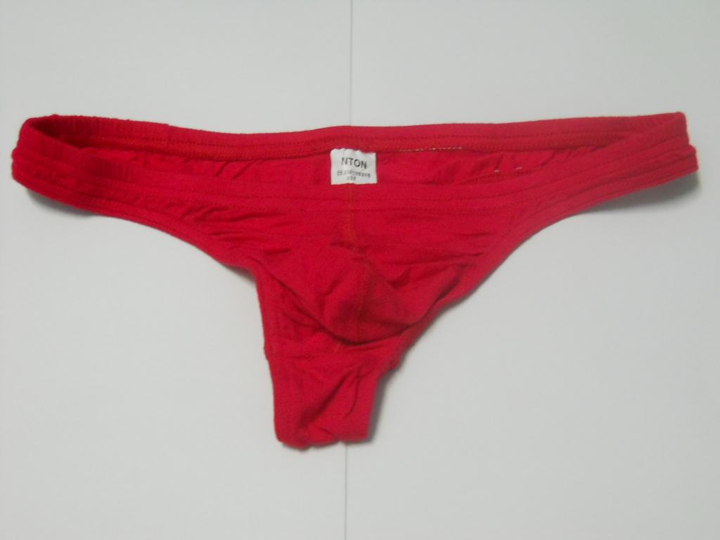 FASHION CARE 2U: FC2U UM037 Red T-back Briefs Underwear Sexy Men's Shorts M
