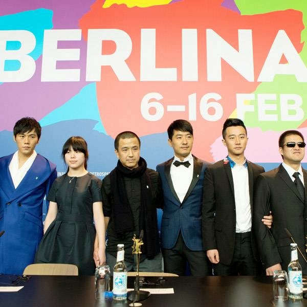 From left, screenwriter Ma Yingli, actors Qin Hao, Zhang Lei, director Lou Ye, actors Guo Xiadong, Huang Xuan, Mu Huaipeng and Lu Huang pose for photographers at the press conference for the film Blind Massage during the International Film Festival Berlinale in Berlin, Monday, Feb. 10, 2014. From left, screenwriter Ma Yingli, actors Qin Hao, Zhang Lei, director Lou Ye, actors Guo Xiadong, Huang Xuan, Mu Huaipeng and Lu Huang pose for photographers at the press conference for the film Blind Massage during the International Film Festival Berlinale in Berlin, Monday, Feb. 10, 2014.