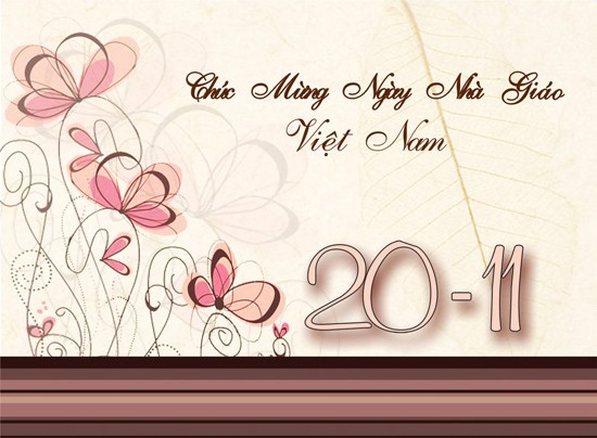 Bộ ảnh thiệp đẹp chúc mừng thầy cô giáo (20-11) Ảnh thiệp đẹp 20-11
