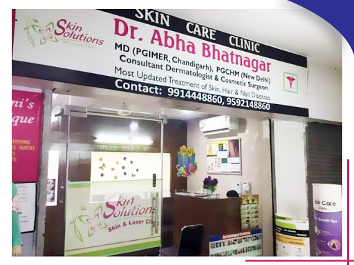 Skin Solutions (Dr. Abha Bhatnagar), 9, Ground Floor, B Block Mall, Royale Paam, High Street, VIP Rd, Zirakpur, Punjab 140603, India, Skin_Care_Clinic, state PB