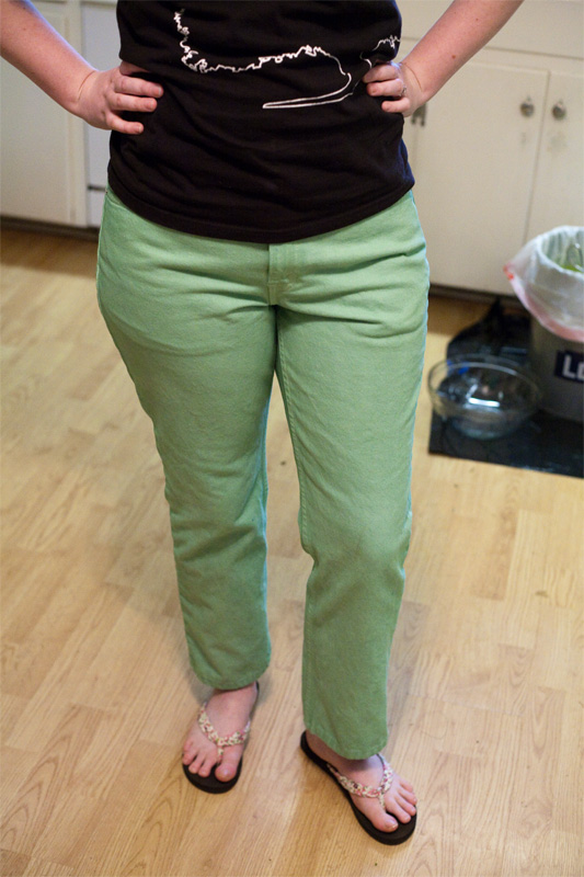 DIY Colored Jeans (Mint) | Joanna May
