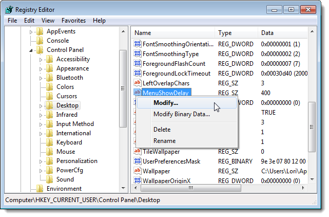 HKEY_CURRENT_USER\Control Panel\Desktop