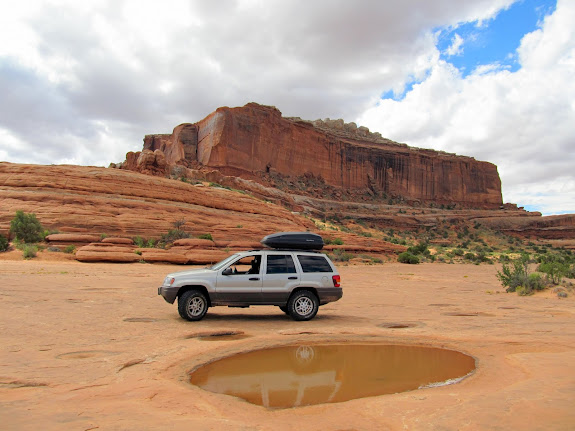 Parked below Merrimac Butte