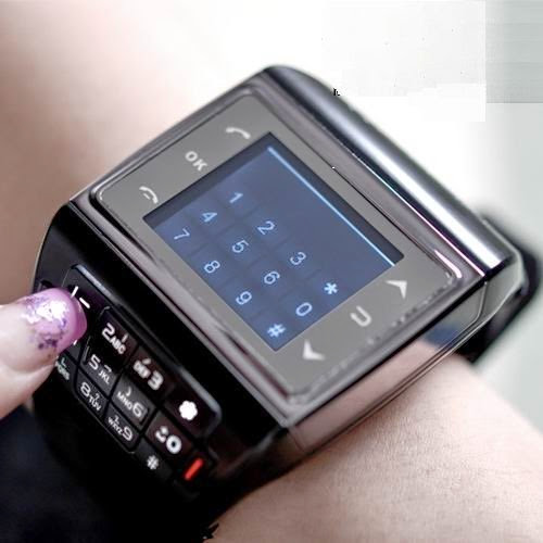  GSM Quadband Voice Dialing Watch Cell Phone Unlocked