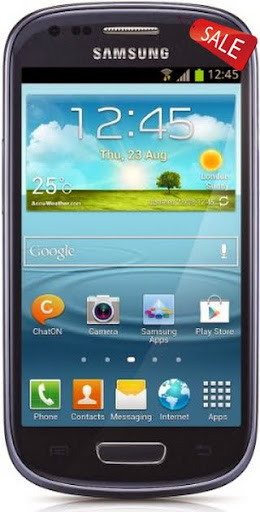 Samsung Galaxy S III Mini I8190 8GB Unlocked GSM Phone with Android 4.1 OS, Dual Core, Super AMOLED Touchscreen, 5MP Camera, GPS, NFC, Wi-Fi, Bluetooth, FM Radio and microSD Slot - Blue