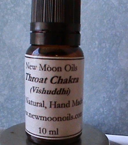 All Natural Throat Chakra Oil By Newmoonoils