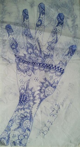 Drawing on a Serviette Drawing on a Serviette