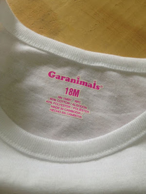 Áo thun bé gái hiệu Garanimals, hàng xuất dư made in cambodia.